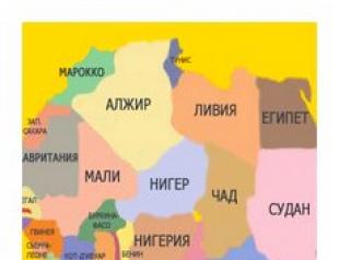 Политическая карта африки Карта африки с реками на русском языке